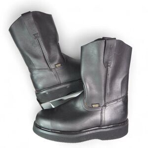 Original Michel Grasso Mil Rayas Work Boots with Steel Helmet Black Men's 9